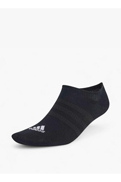 adidas Logo Print No Show Sports Socks - Set of 3
