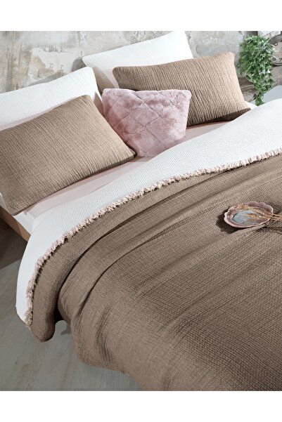 destinyhometex Brown 6 Layer Muslin Quilt / King Size 240X260