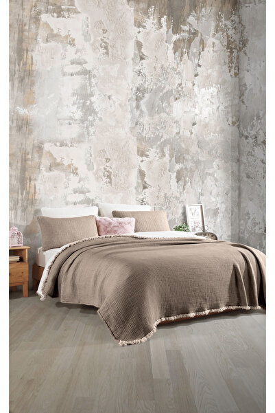 destinyhometex Brown 6 Layer Muslin Quilt / King Size 240X260