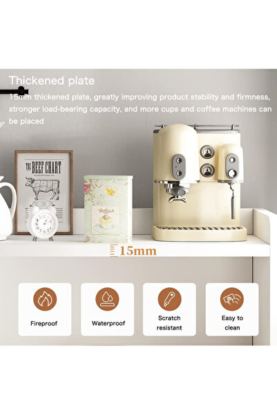 AGD Coffee Table Storage Space, Entryway Sideboard and Buffet