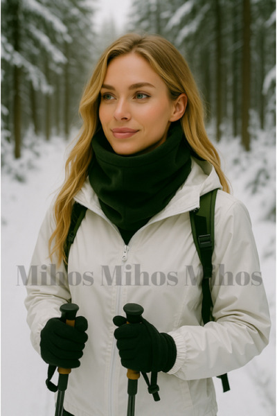 Mihos Winter Khaki Fleece Neck Collar