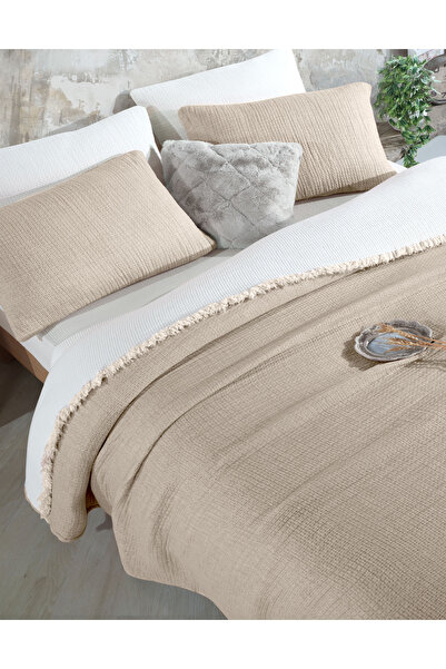 destinyhometex Vizon 6-шаровий муслін, односпальний 170x230 ковдра/1 шт. 50x70 см наволочка 6-шарова Multi Muslin