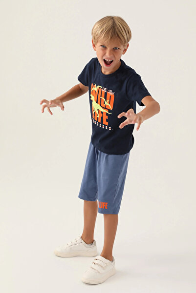 Rolypoly Boy's capri set - navy blue