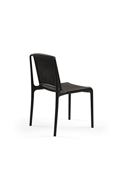 Divona Home Nes Polipropilen Kolsuz  Plastik Bahçe Sandalyesi 4 LÜ SET (KOLSUZ)