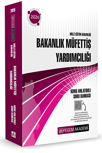 Pegem Akademi Yayıncılık 2026 MEB Bakanlık Müfettiş Yardımcılığı Konu Anlatım...