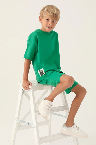 Rolypoly Boy's bermuda set - pine green