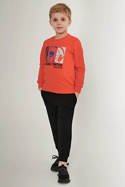 Rolypoly Boy's Orange Tracksuit Set