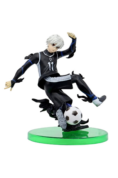 Miniso 1 قطعة نموذج تمثال PVC لشخصية الحركة للسلاح الأمامي ماكوتو ناجي باللون الأزرق بريسو