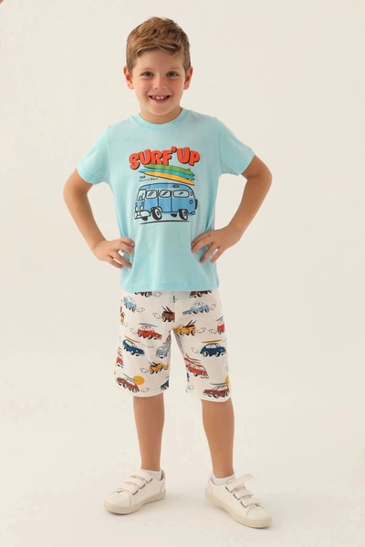 Rolypoly Boy's bermuda set - light blue
