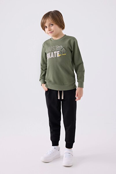 Rolypoly Cream-coloured Tracksuit Set for Boy