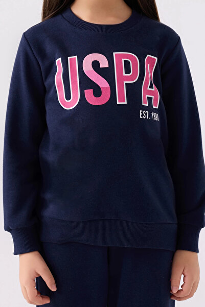 U.S. Polo Assn. Lány sötétkék tréningruha szett