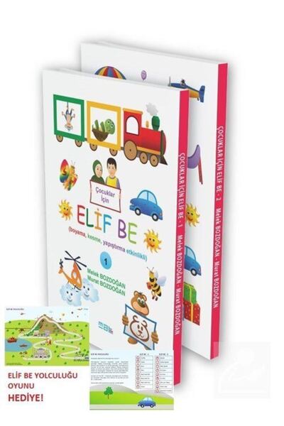 Mat Kitap Çocuklar İçin Elif Be 1-2. Cilt (2 Kitaplık Set)