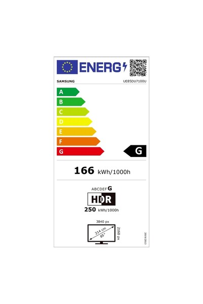 Samsung 85DU7100 85'' 214 Ekran Uydu Alıcılı Crystal 4K Ultra HD Smart LED TV