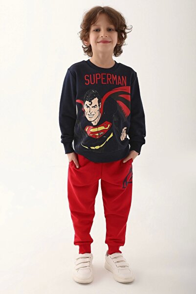 Superman ERKEK ÇOCUK EŞOFMAN TAKIMI - LACİVERT