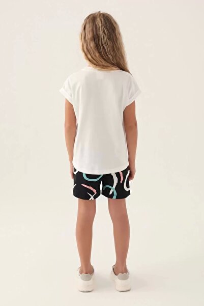 Rolypoly Girl's White Shorts Set