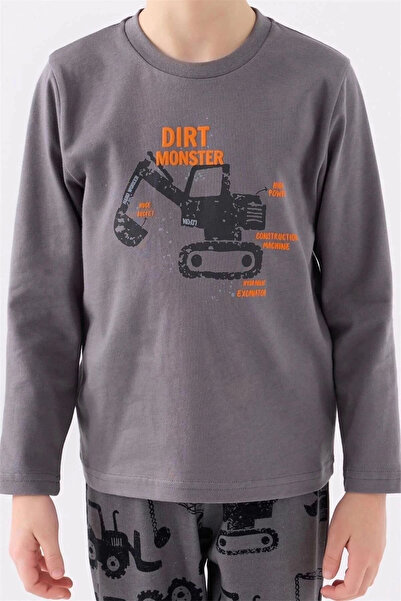 Rolypoly Піжама для хлопчика з довгим рукавом антрацит