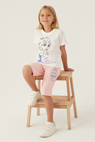 U.S. Polo Assn. Frozen girl capri set - cream