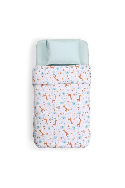 Funna Baby Duvet Cover Set (2 Pieces) - Giraffe - Blue - 100 X 150 cm
