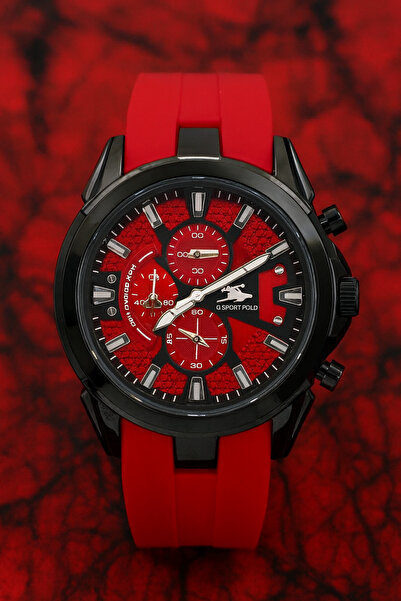 G Sport POLO Men's G-Sport Polo - Silicone Strap Sports Wristwatch