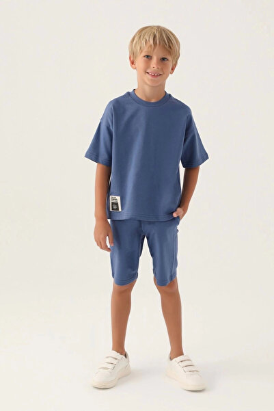 Rolypoly Boy's Blue Bermuda Suit