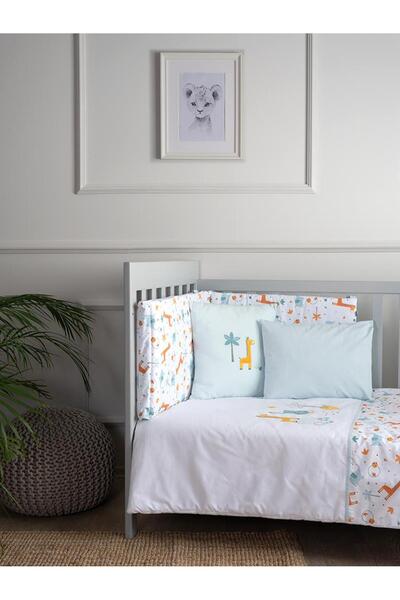 Funna Baby طقم نوم (7 قطع) - زرافة - أزرق - 60/70 سم