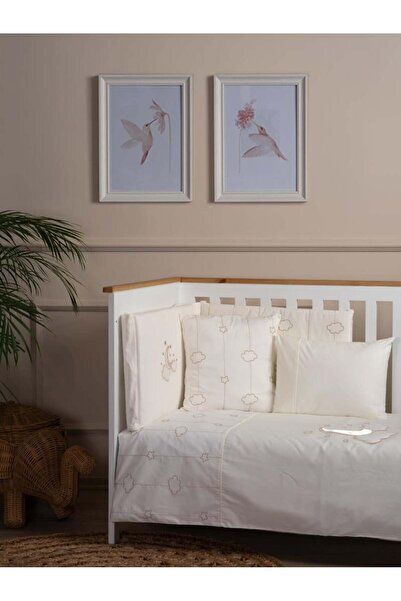 Funna Baby Uyku Seti (8 parça) - Luna Elegant - Ekru - 60/70 cm