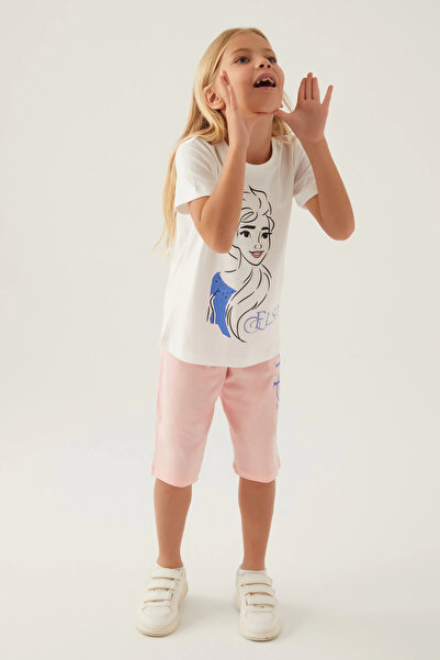 U.S. Polo Assn. Frozen girl capri set - cream
