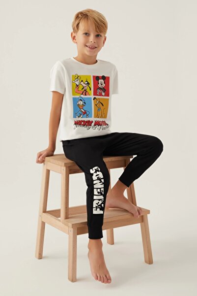 Mickey Mouse BOY'S DOUBLE SET - CREAM