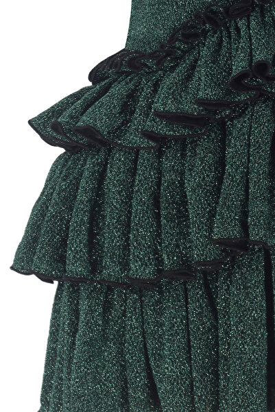 Nur Karaata Bellano Sparkle Green Elbise