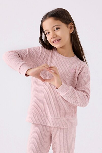 Rolypoly Girl's Pink Long Sleeve Pajama Set