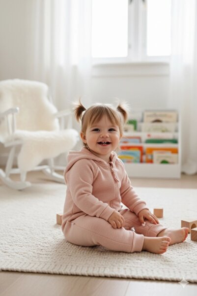 Scout Baby رومبير وردي للفتيات الصغيرات، رومبير شتوي أنيق ودافئ للرضع