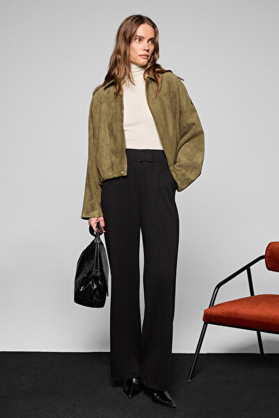 GRIMELANGE NELOURA Kadın Balıkçı Yaka Esnek Kumaşlı Ekru Bluz