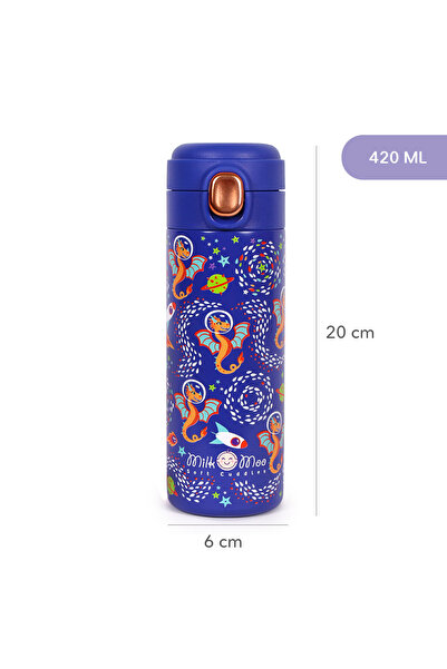 Milk & Moo Milk&Moo Çelik Çocuk Matarası Ponix 420 ml