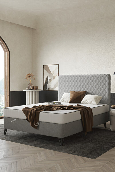 Modalife Pro Çift Kişilik Kumaş Yatak Seti (baza Başlık Yatak )