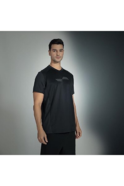 SKILLANO Squillano Men's Short Sleeve Quick Dry T-Shirt 94% Polyester - 6% SadeX Black