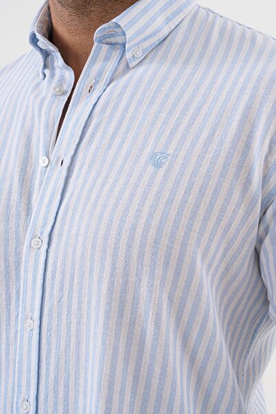 Catto Peak Чоловіча сорочка з смужками, бавовняна, регулярна