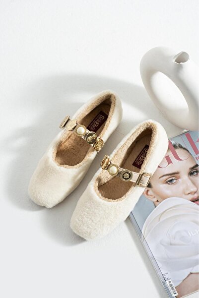 FEMME FATALE Merlin Buckle-Barred Daily Flat Shoes Can Be Used Both Indoors and Outdoors