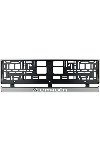 OEM Set 2 bucati, suport numar inmatriculare argintiu Ciroen