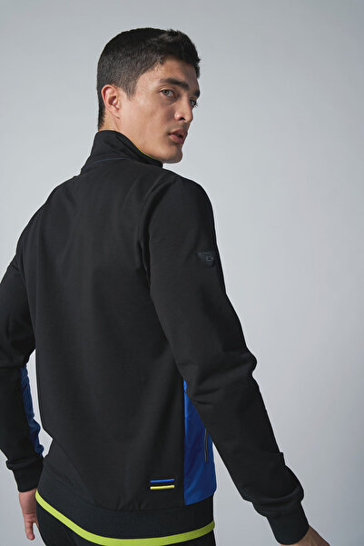 bilcee Erkek Sax Dik Yaka Dokumalı Örme Eşofman Takım 1572