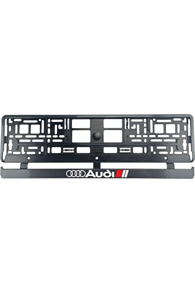 OEM Set 2 bucati, suport numar inmatriculare Carbon, Audi II