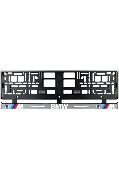 OEM Set 2 bucati, suport numar inmatriculare argintiu BMW MPower