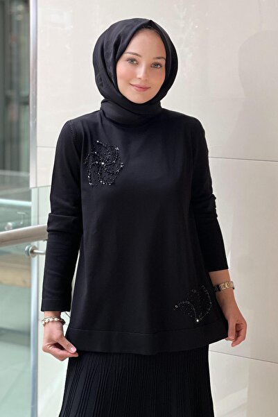 Nuss Mercerized Suit with Bead Embroidered Pleated Skirt