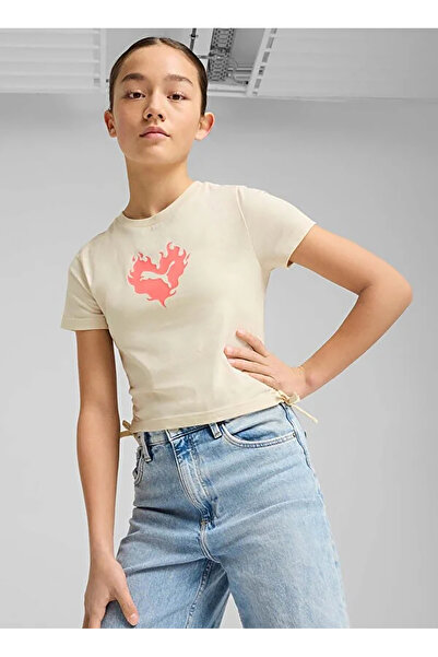 Puma تي شيرت Alpine Snow Kids+Girls بأكمام قصيرة