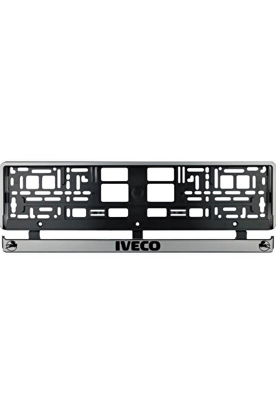 OEM Set 2 bucati, suport numar inmatriculare argintiu Iveco