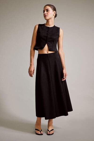 DeFacto Suede Midi Skirt G2744Ax25Au