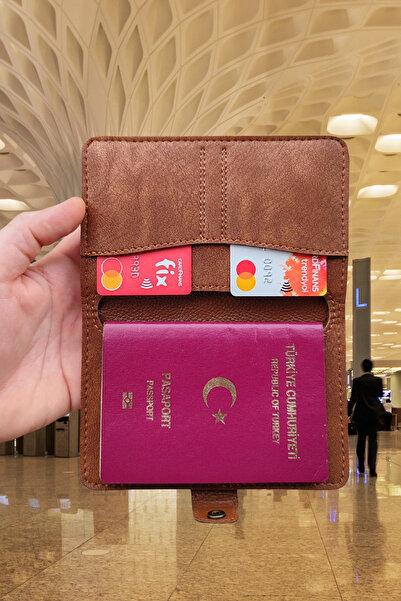 Vardo Esther Design Wallet with Business Card Holder & Passport & License Case Unisex