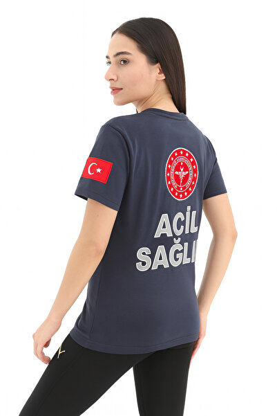 DOKSAÜNİFORM 112 تي شيرت، تي شيرت PAREMEDIC، قطن ممشط، 100% قطن، ياقة مستديرة...