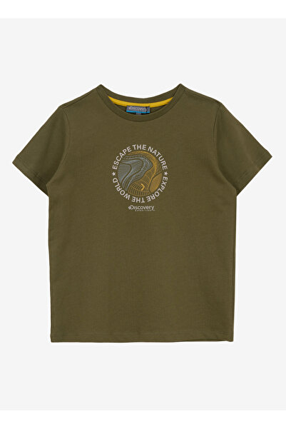 Discovery Expedition Baskılı Haki Erkek Çocuk T-Shirt D5SB-TST3221