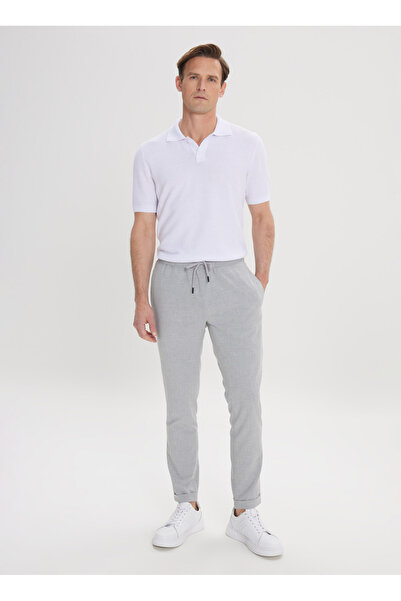 ALTINYILDIZ CLASSICS Altınyıldız Classics Normal Bel Slim Fit Gri Erkek Panto...