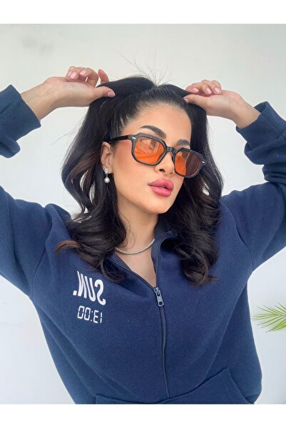 funeyes إطار أسود مع زجاج روما البرتقالي الكلاسيكي 2025 نظارات شمسية للرجال و...